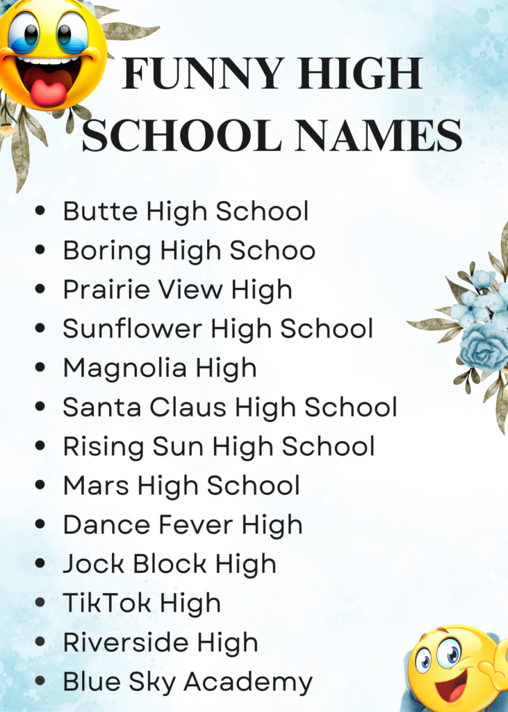 Funny Names for Schools