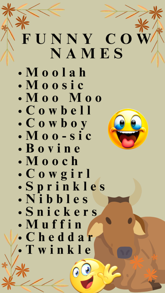 Funny Cow Names